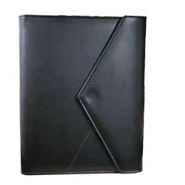 Paper Products Handmade Leather Notepads Black envelope Agenda Luxury Office School Supplies Notebooks Personal Diary Stationery