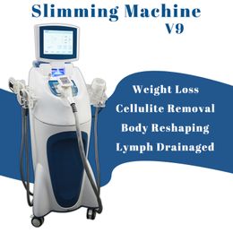 Vertical Body Slimming Machine Fat Loss 40k Cavitation Vacuum Roller Massager Non-Invasive Treatment Multifunctional Equipment