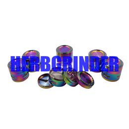 Smoking Rainbow Portable Metal Zinc 63MM Dry Herb Tobacco Grind Spice Miller Grinder Crusher Grinding Chopped Hand Muller Cigarette Holder Tool High Quality DHL