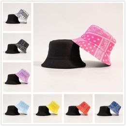 Berets 2022 Summer Tie-dyed Graffiti Bucket Hat For Women Men Outdoor Foldable Bob Fisherman Cap Girls Boys Gorros Panama Sun M055