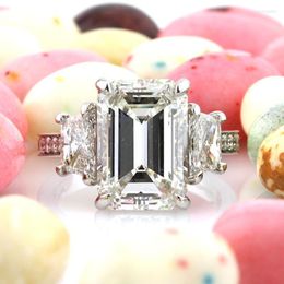 wedding proposal rings Australia - Wedding Rings Huitan Fashion Square Cubic Zirconia Women's Ring For Simple Elegant Design Proposal Engagement Girls JewelryWedding Brit2