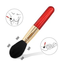 Vibratin Make Up Brush sexy Toys for Women Flirting Body Massage Dildo Vibrator Intimate Goods Magic Wand AV Stick
