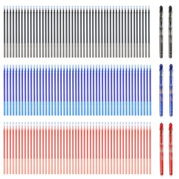 250PcsSet Blue Black Red Ink Gel Pen Erasable Refill Rod Erasable Pen Washable Handle School Writing Stationery Gel Ink Pen 220714