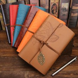 Retro Notebook Diary Notepad Literature PU Leather Note Book Stationery Gifts Traveller Journal Planners Office School Supplies 220713