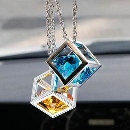 Interior Decorations Cute Anime Car Accessorie Bling Pendant Auto Rearview Mirror Ornaments Birthday Gift Decoraction For FragranceInterior