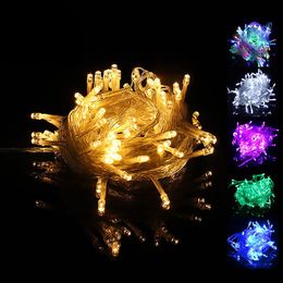 Strings Sky Stars Outdoor Waterproof Copper Wire LED Fairy Lights Christmas Day Wedding Home Decoration Light PostLED