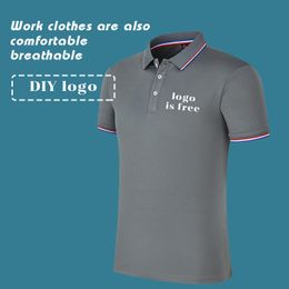 Men s Polo Shirt Customized Top Personal Company T shirt Breathable Embroidery DIY Men And Women POLO 220722