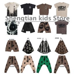 Spring Kids Clothes Sets Brand Toddler Boys Skull Long Sleeve Top Graphic T Shirts Girls Clothing SweatShirt Baby Pants 220509
