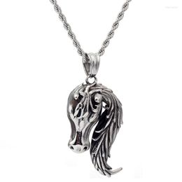 Chains Jewellery Fashion Horse Pendant Necklace For Women Or Men Stainless Steel NecklaceChains