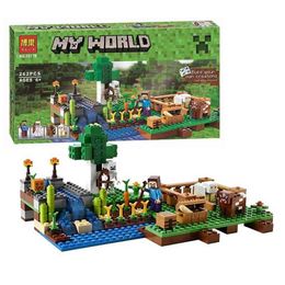 Blocks bela 10175 262pcs my world the farm bela building block 21114 Bricks Toy269y T230103