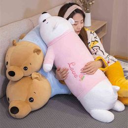 Cm Cuddle Plush Cushion Beautiful Soft Bear Classic Christmas Gift Animal Doll s Home Decor High quality J220704