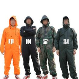 Motorcycle Raincoat Men Outdoor Camouflage Rainwear Women Waterproof Jumpsuit Cycling Hiking Camping Rain Coat X9145 Y200324