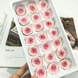 Decorative Flowers & Wreaths 21PCS/Box Class A Preserved Austin Rose Immortal Real In Box Party Decorations Wedding Home DecorDecorative