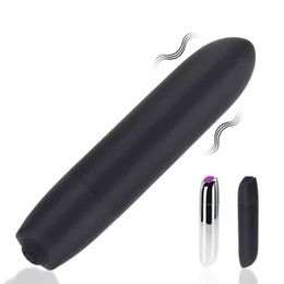 NXY Vibrators Bullet Vibrator With Lean Tip Clitoral Stimulation Lipstick Vibe 10 Vibrations Nipple G-Spot Stimulator Sex Toys For Women 220427