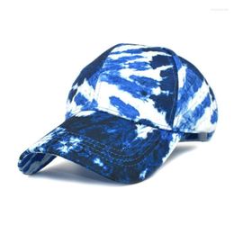 Visors Tennis Accessories Adjustable Cap Women Hip Tie-dyed Unisex Hat Hop Baseball Men Sun Fashion Hats BeachVisors Elob22