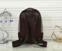 2022Luxury Designer Casual Backpack Style Fashionable Two-color Decorative Strip Metal Zipper Travel Bag Color-block Letter Double Shoulder