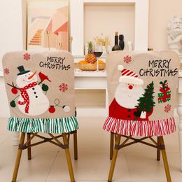 Chair Covers 2022 Free Delivery Santa Hat Christmas Decor Dinner Xmas Cap Sets Table Back For Home