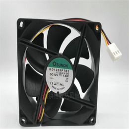 SUNON KD1209PTB2 9CM 9025 12V 1.6W three-wire speed-measuring cooling fan