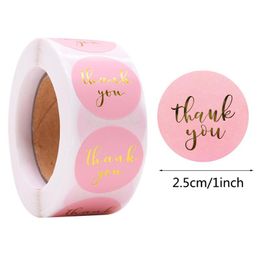 Gift Wrap 500dot Thank You Stickers Package Sealling Birthday Party Wedding Decoration SuppliesGift
