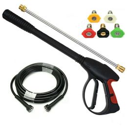 Water Gun & Snow Foam Lance High Pressure Car Power Washer Wand Nozzle Tips Hose Kit With Nozzles Cleaning Machine Wash Tools AccessoriesWat