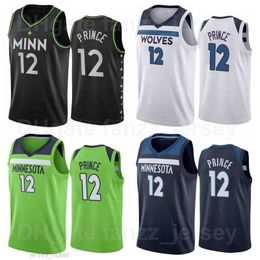 Printed Taurean Prince Basketball Jersey 12 Team Colour Navy Blue White Black Green Purple Shirt Breathable For Sport Fans Pure Cotton Make Customised Man Kids Women