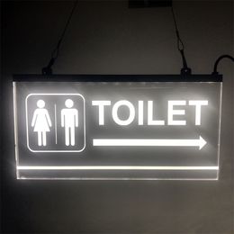 Electronic LED Lighted For Business Displays Restroom And Customised Signs 30x15cm 4 Colour light Acrylic Thickness 0.6cm 220706