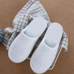 Disposable Slippers Coral Fleece Anti-slip Home Guest Thicken Travel Hotel White Soft Comfortable Delicate Disposable Slippers