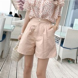 MISHOW Short Pants Female Summer Shorts New Cotton Linen Wide Leg Trousers Women Casual Loose High Waist Shorts MX19B24 T200701