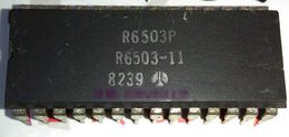 R6503P . R6503AP Integrated Circuit ICs R6503-11 R6503-13 8-bit Microprocessor Chips , PDIP28 / Old cpu Vintage Processor 6503 Dual in-line 28 Pins Plastic Package SY6503A