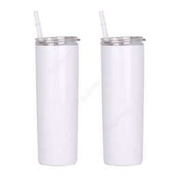 cheapest 20oz tapered and straight sublimation tumbler 20 oz stainless steel blank tall cylinder water bottle Sea Shipping 50pcs DAF471