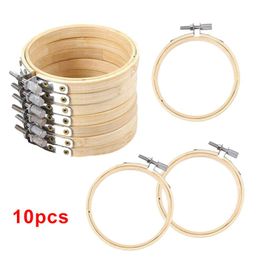 Sewing Notions & Tools Pcs DIY Cross Stitch Embroidery Circle Adjustable Bamboo Hoop Ring Support Small OrnamentsSewing