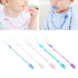 infant clips Canada - Pacifiers# Baby Infant Toddler Dummy Pacifier Spring Soother Nipple Clip Chain Holder Strap