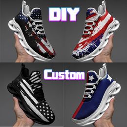 Customised Sneakers Men Women Max Soul Running Shoes Custom Logo size sneaker DIY my idea fashion style mens Sports trainers with box EUR 35-47