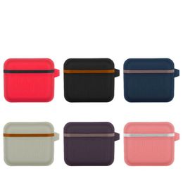Matte Silicone Headphone Accessories Case For Apple Airpods 3 2 1 Pro Cover luggage Protective Earphone Cases Charging Box