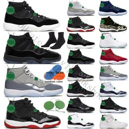 11 low bred UK - Men 11 lows Basketball Shoes 11s Cherry Cool Grey Bred Concord Jubilee 25th Anniversary Low 72-10 Pure Violet Gamma Blue Heiress Mens Women Trainers Sports Sneakers
