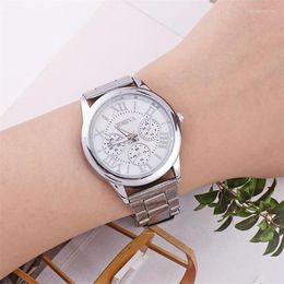 Wristwatches All Subdials Work Leisure Mens Watches Stainless Steel Quartz Casual Wrist Watch Relojes Masculino2022