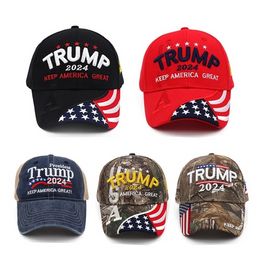2024 Donald Trump MAGA Hat Cap Baseball Camo USA KAG Make Keep America Great Again Snapback President Hat Hiking Caps sxaug12