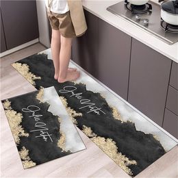 Sale Kitchen Floor Mat Tableware Pattern Entrance Doormat Bathroom Door Floormat Parlour Anti slip Antifouling Long Rugs 220301