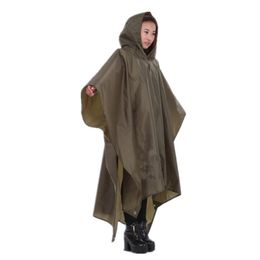 Travel Portable Triple Raincoat Women Men Poncho Outdoor Hiking Fishing Mountaineering Cycling Versatile Chubasquero 201202