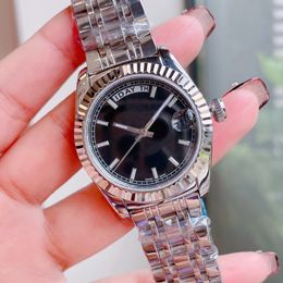 High Quality Popular Ladies Quartz Watch Fashion 28mm Stainless Steel Dial Water Resistant Personality Girls Diamond Designer montre homme designer watches red