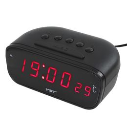 Hot New Arrival Black Large Screen Led Car Electronic Clock With Thermometer