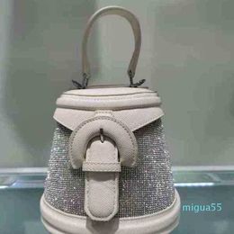18CM Luxury design Bags Saddle Women's Diamond Fashion Handbag Single Diagonal Pure