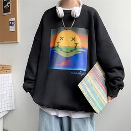 Privathinker Harajuku Mens Sweatshirts Cartoon Graphic Fashion Brand Streetwear Loose Male Pullovers Korean Style Unisex Hoodie 220325