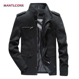MANTLCONX Casual Jacket Men Spring Fashion Stand Collar Male Jacket Mens Jackets and Coats Man Brand Outwear Mens Clothing 201104