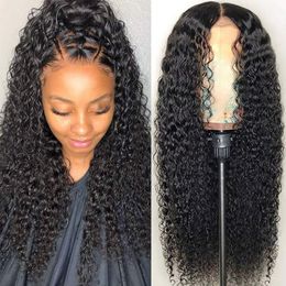 28 30 Inch Brazilian 13x4 HD Curly Lace Front Human Hair Wigs For Black Women Loose Deep Wave Synthetic Frontal Closure Wig