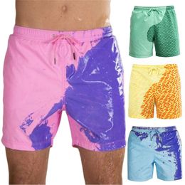 Men's Shorts Magic Change Colour Beach Summer Surf Men'S Quick Dry Pants Swim Comfortable Breathable ShortsMen's
