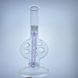 Glass hookah purple lollipop swiss bong with an opal 18 mm joint 16inch clean high quantity