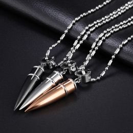 Pendant Necklaces Korean Fashion Jewelry Head Shuttle Diamond Necklace Men PendantPendant