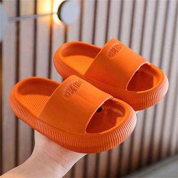 2022 Summer Children Sandals Slippers Kids Girls Boys Shoes Home Indoor Damping Non-Slip Slides Toddler Wading Platform Slippers G220523