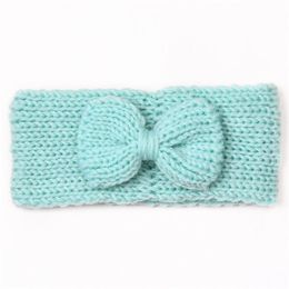 Hair Accessories Toddler Infant Baby Boys Girls Knitted Stretch Solid Bow Hairband Headwear Headband Bands For GirlsHair